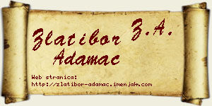 Zlatibor Adamac vizit kartica